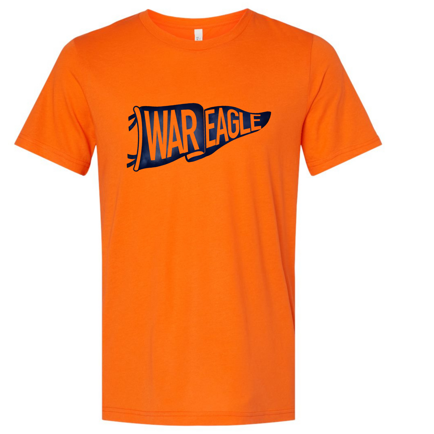 War Eagle Pennant - Bella Canvas Orange Short Sleeve