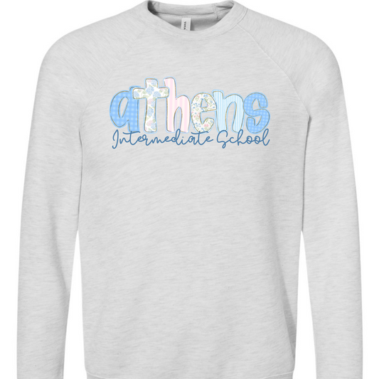 Athens Intermediate School Floral Letters Sweatshirts