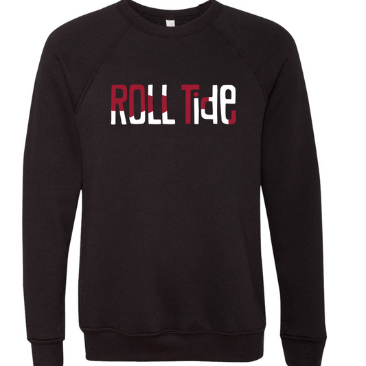 Roll Tide - Black Bella Canvas Sponge Fleece