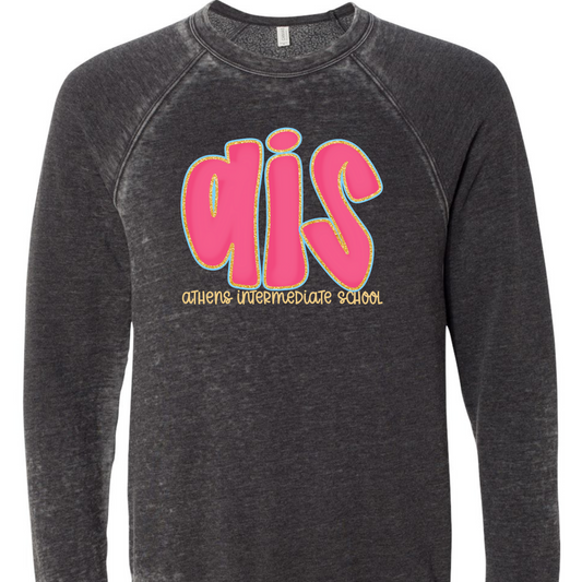 Athens Intermediate School Hot Pink Doodle Letters Sweatshirts
