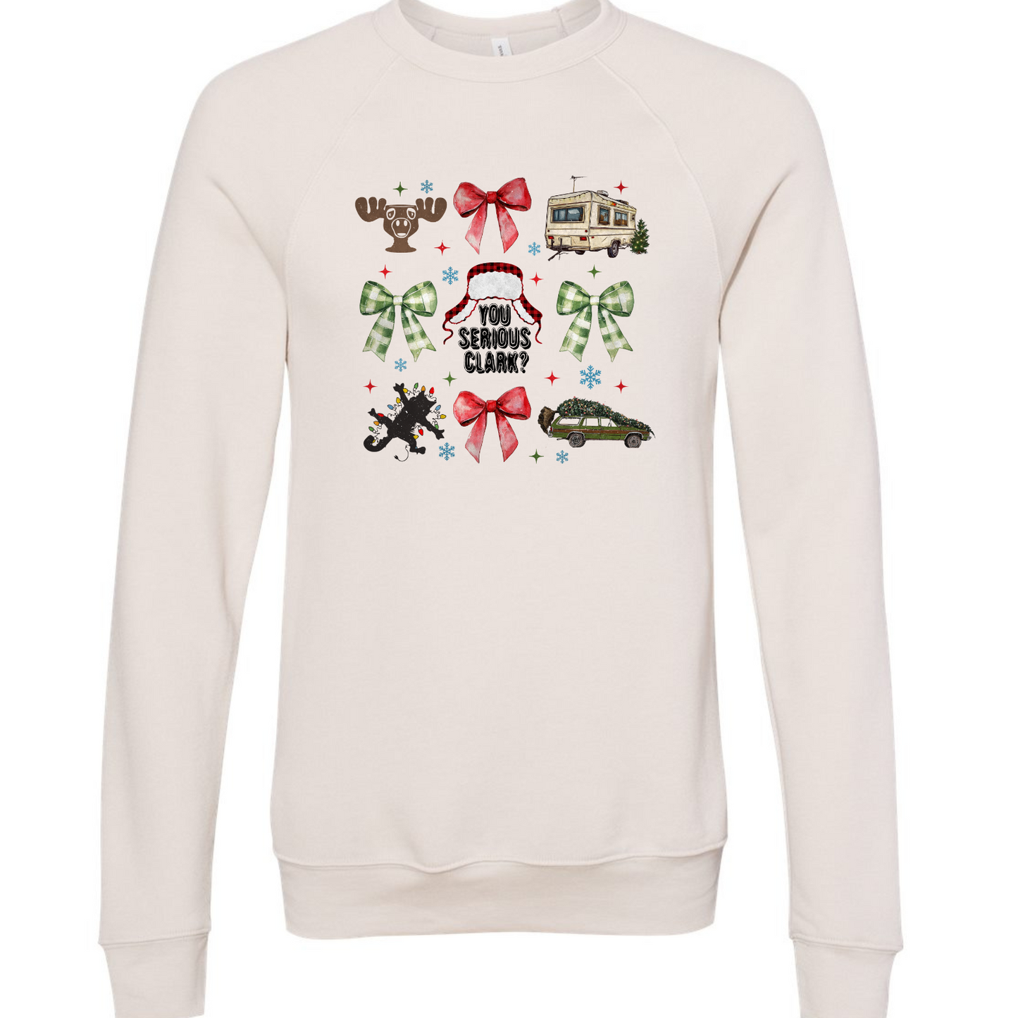 You Serious Clark? Bella Canvas 3901 Heather Dust Sweatshirt