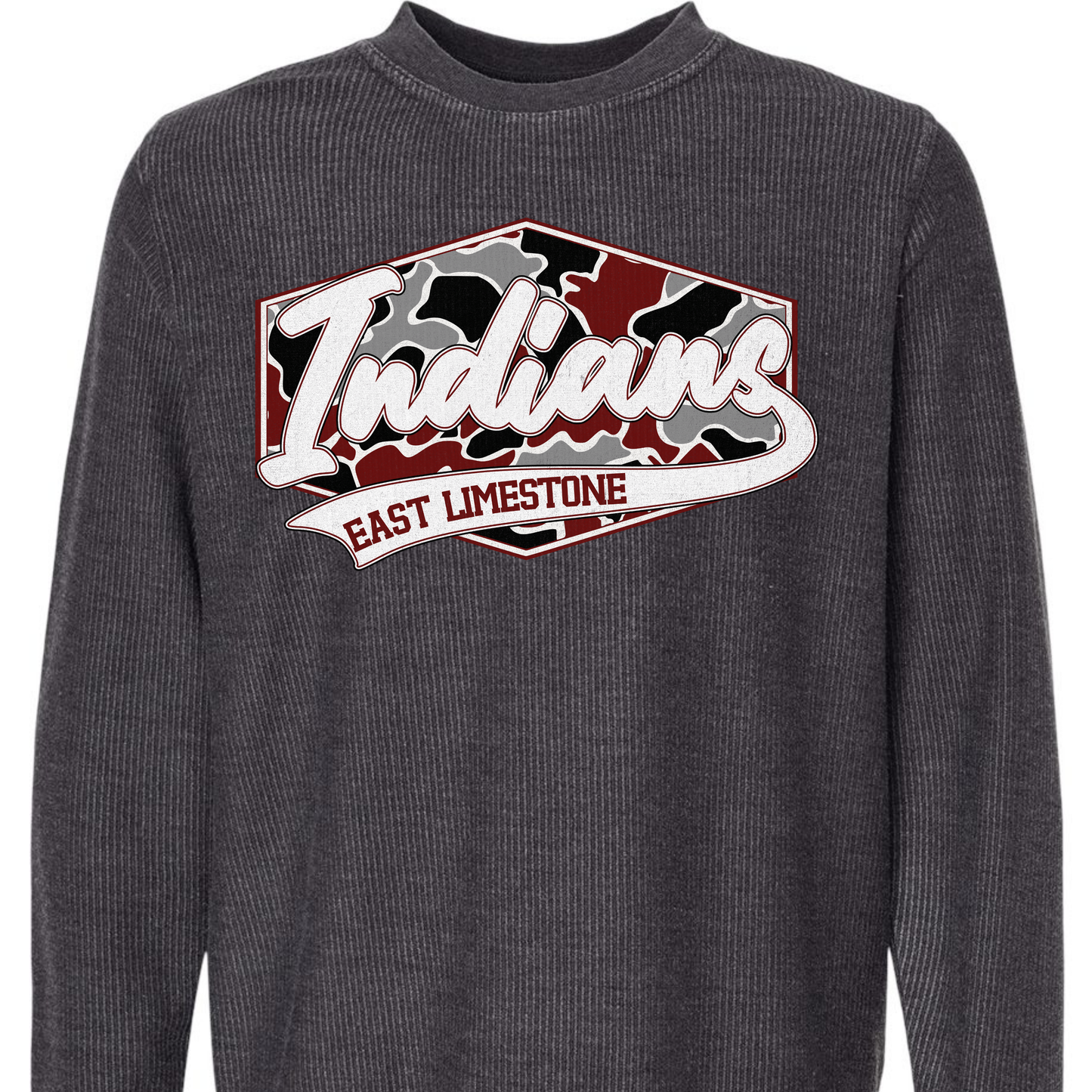 East Limestone Indians Camo Badge Adult Sizes