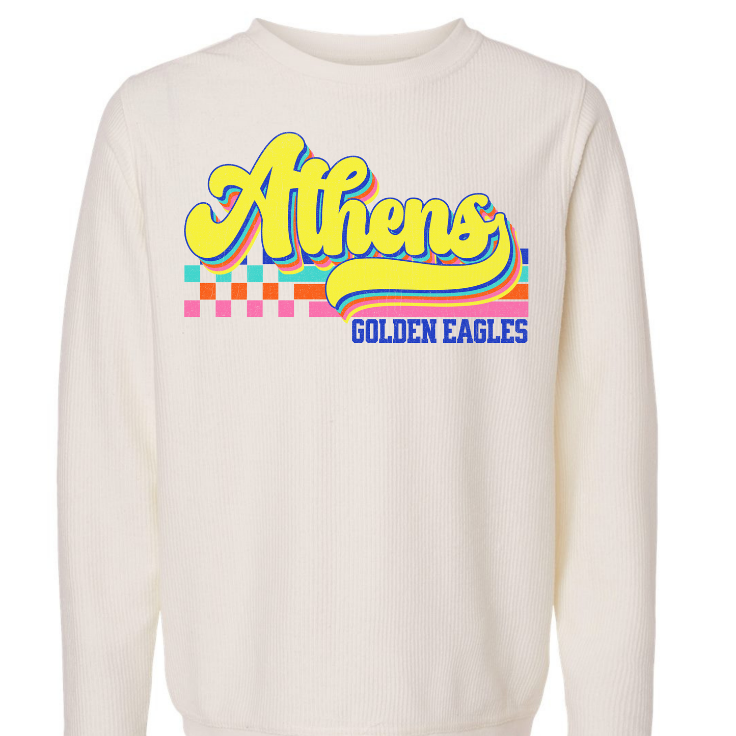 Athens Eagles Vibrant Checker Script - ADULT