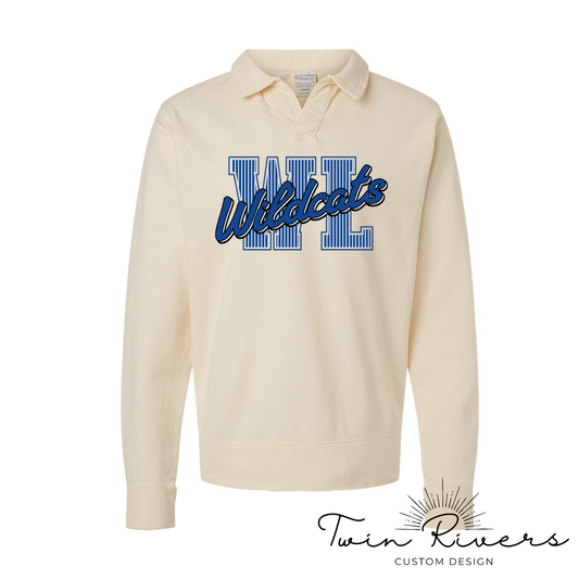 West Limestone Wildcats Striped Varsity Letter Sweatshirts