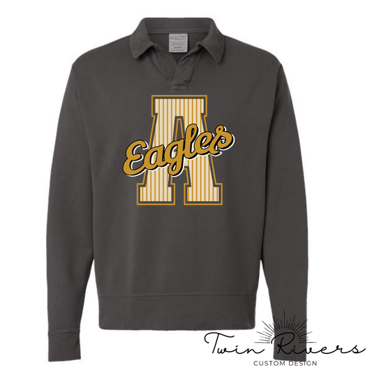 Athens Eagles Striped Varsity Letter Sweatshirts