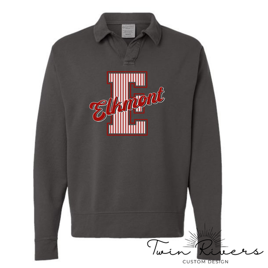 Elkmont Striped Varsity Letter Sweatshirts