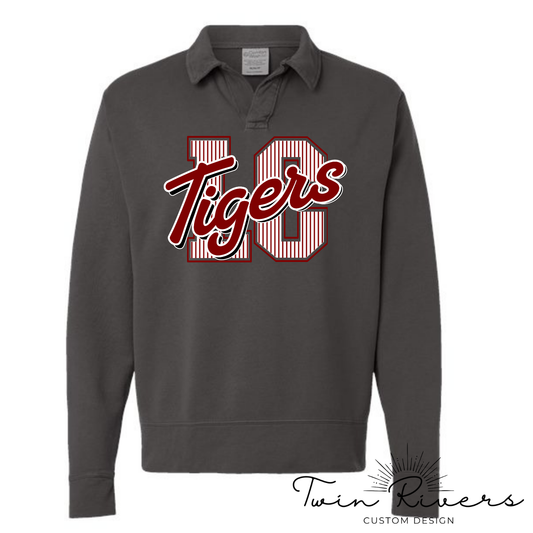Lauderdale County Tigers Striped Varsity Letter Sweatshirts
