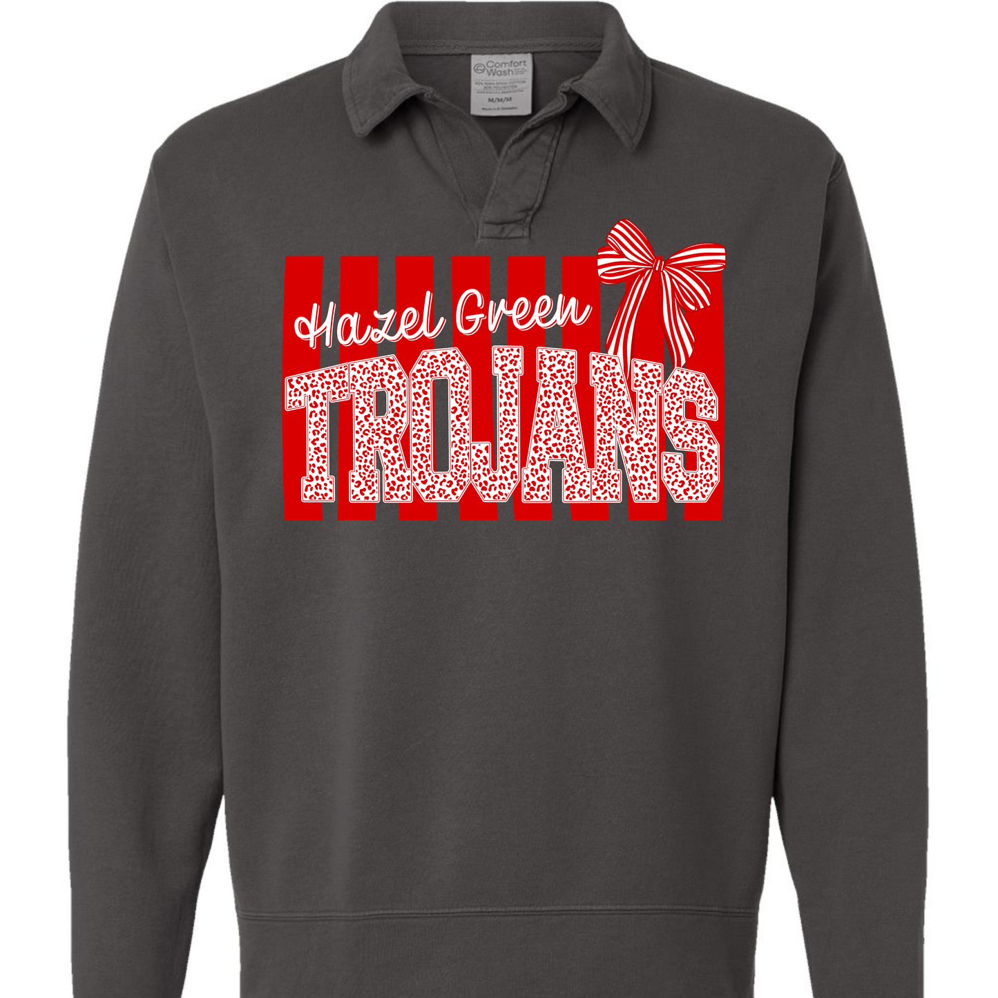 Hazel Green Trojans Preppy Stripe Adult