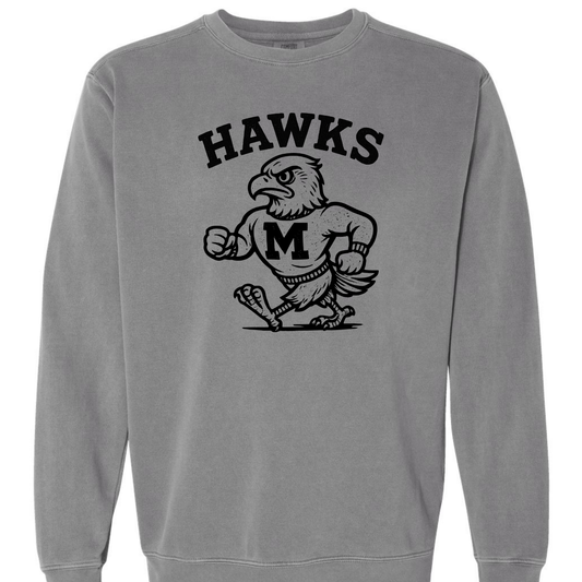 MMS Retro Hawks Mascot Sweatshirts