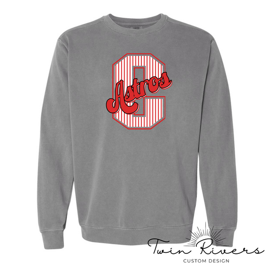 Columbia Elementary Striped Varsity Letter Gray Comfort Colors 1566