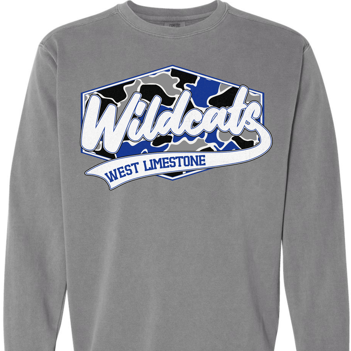 West Limestone Camo Badge Adult Sizes