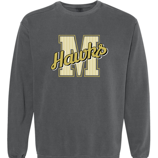 MMS Striped Varsity Letter Sweatshirts
