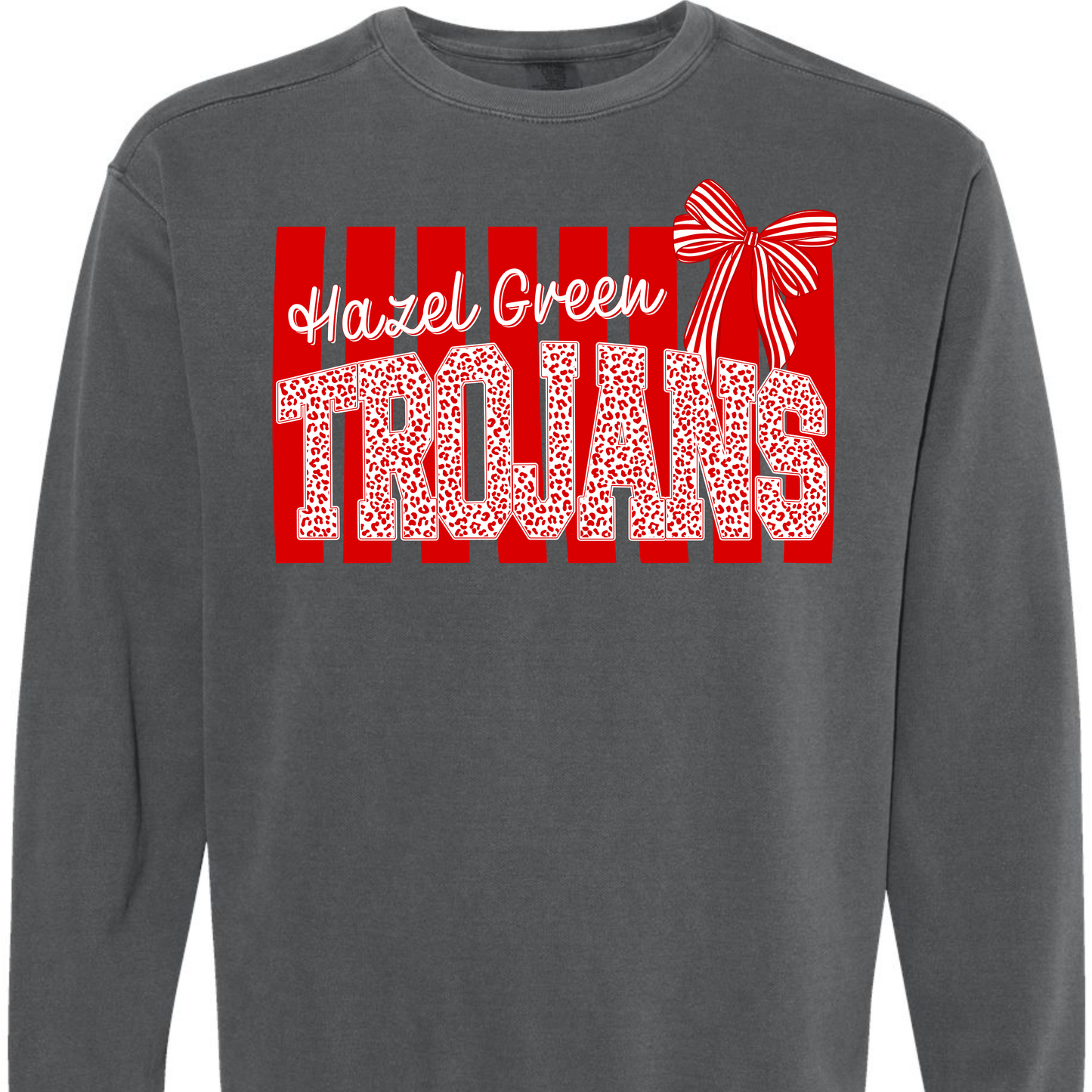 Hazel Green Trojans Preppy Stripe Adult