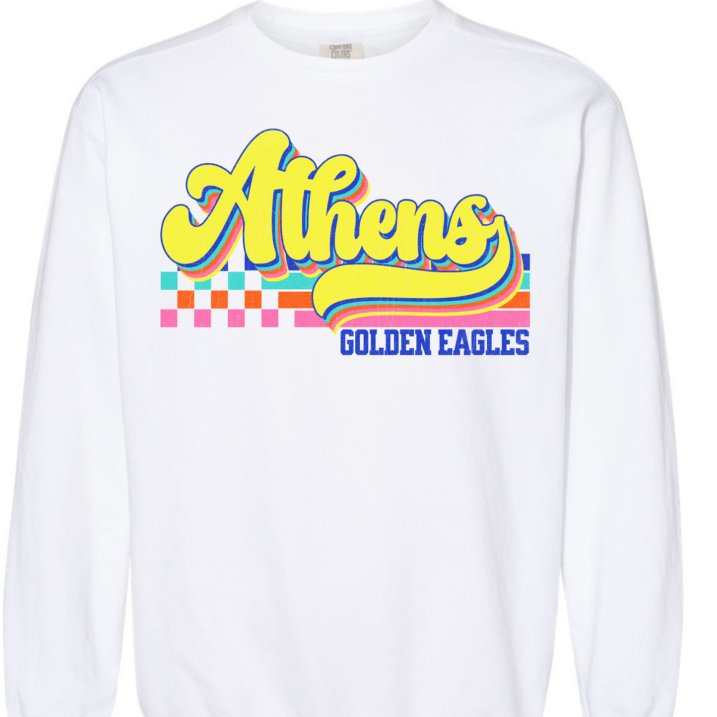 Athens Eagles Vibrant Checker Script - ADULT