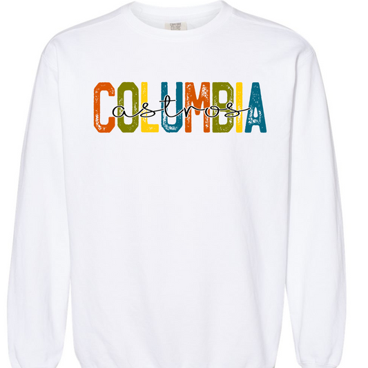 Columbia Elementary Block Colors White Comfort Colors 1566