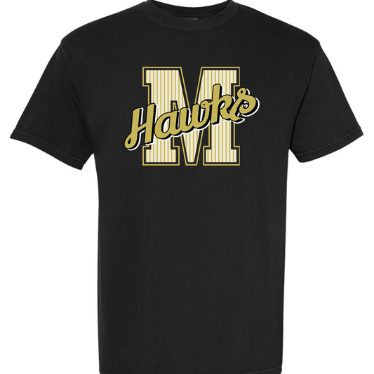 MMS Striped Varsity Letter Tees