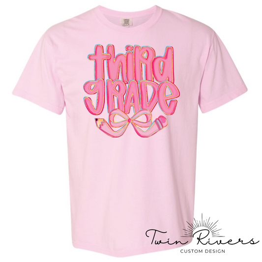 Preppy Back to School Coquette Kindergarten Third Grade