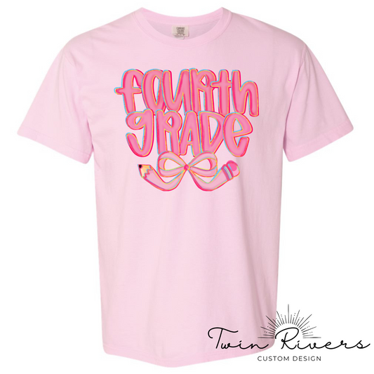 Preppy Back to School Coquette Kindergarten Fourth Grade