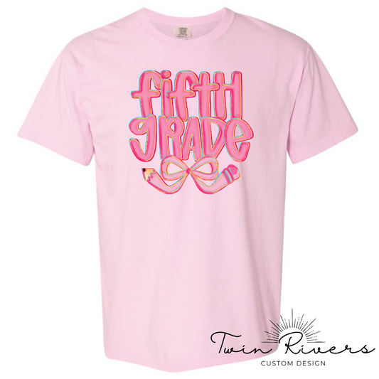 Preppy Back to School Coquette Kindergarten Fifth Grade