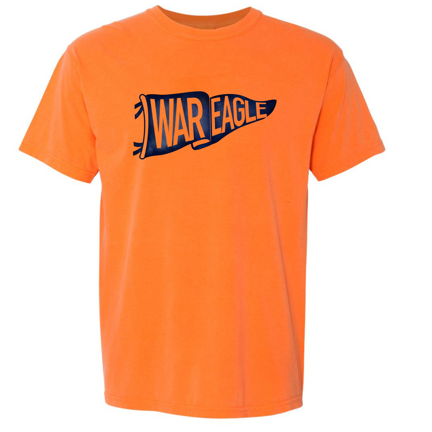 War Eagle Pennant - Comfort Color Burnt Orange Short Sleeve