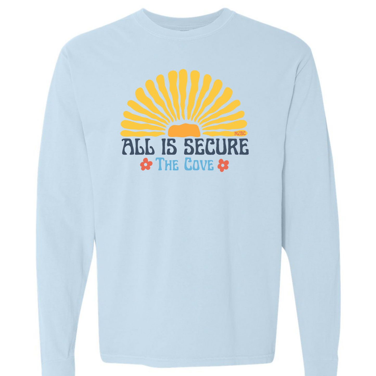 The Cove Sunburst Comfort Color Chambray Long Sleeve
