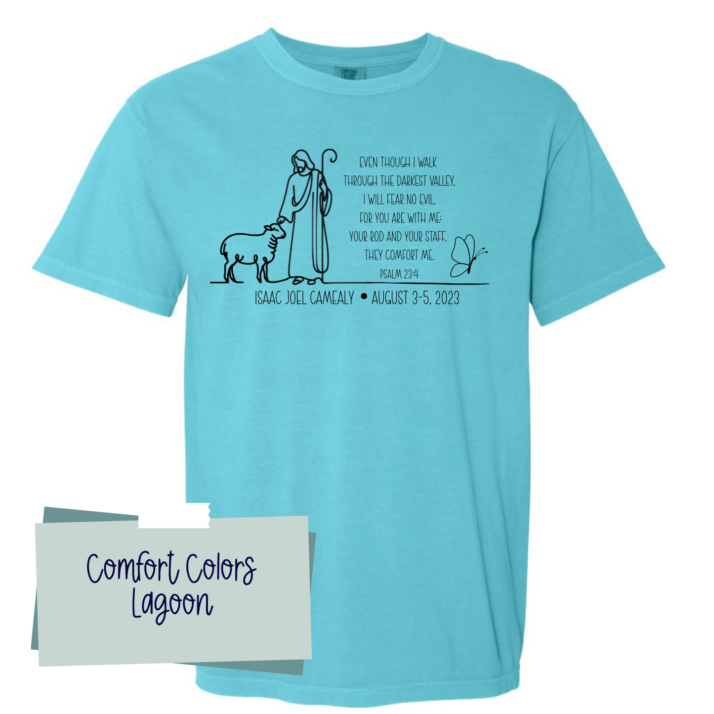 Isaac Joel Camealy Psalm 23:4 Blue