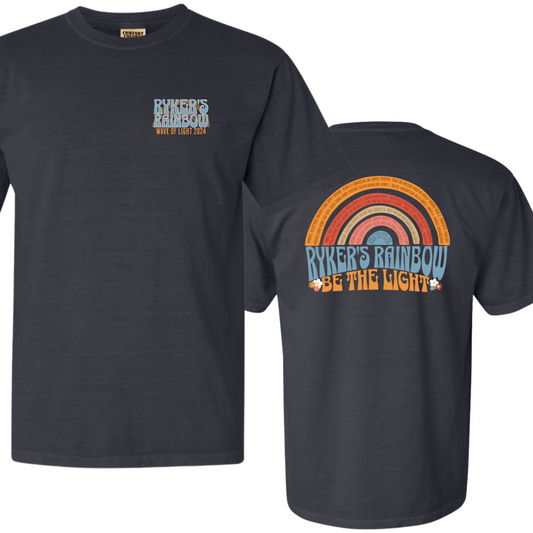 Ryker's Rainbow Wave of Light 2024 Comfort Color Graphite Tee