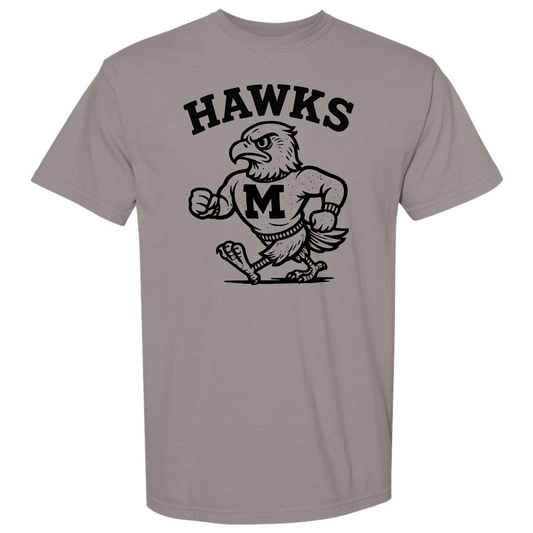 Retro Hawks Mascot Tees