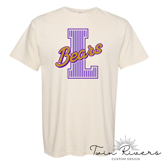 Lexington Golden Bears Striped Varsity Letter Tees