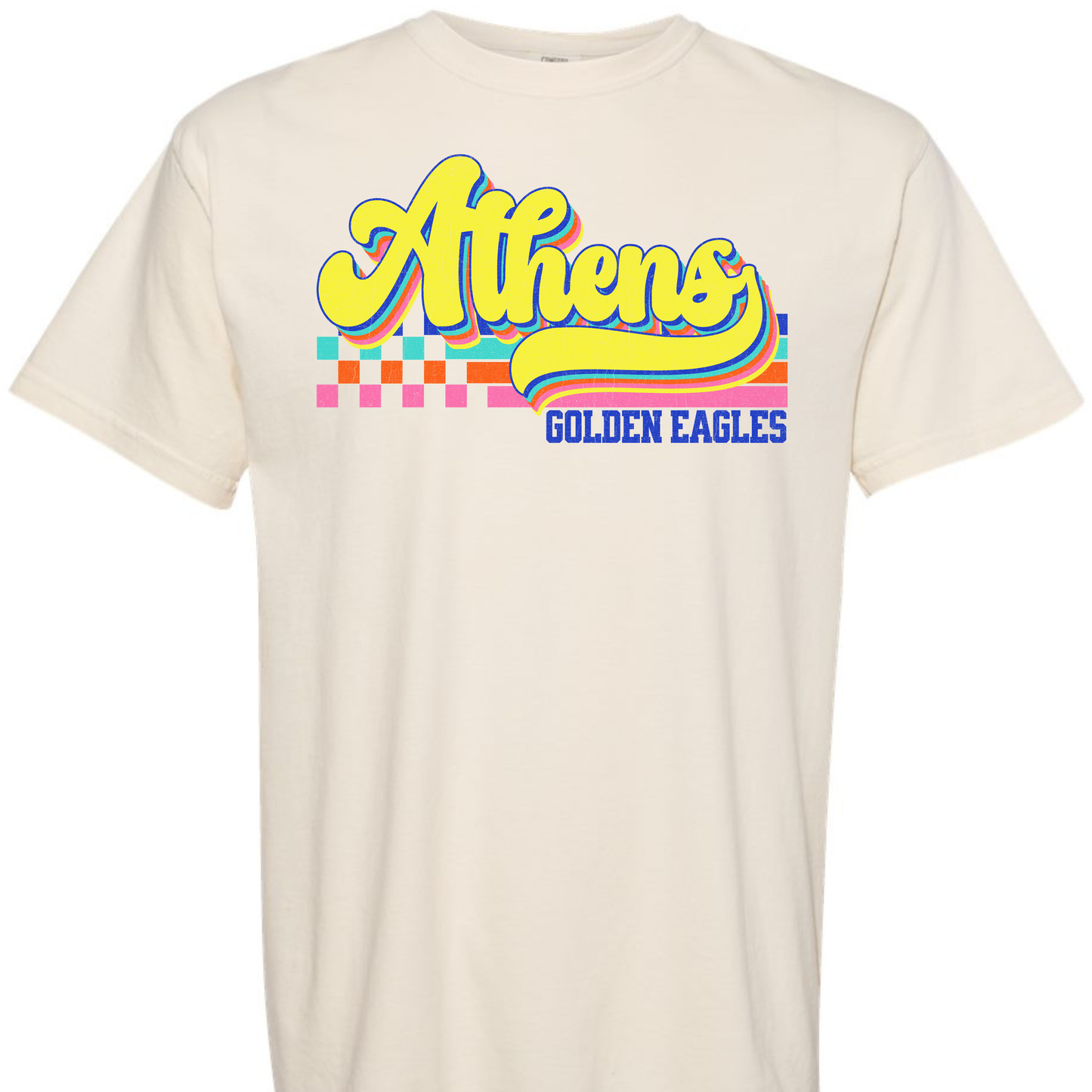 Athens Eagles Vibrant Checker Script - ADULT