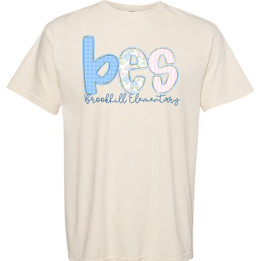 BES Floral Letters Short Sleeve Tees