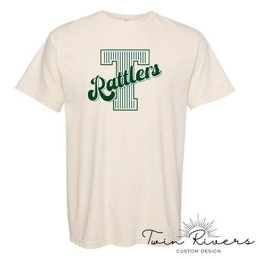 Tanner Rattlers Varsity Striped Letter Tees