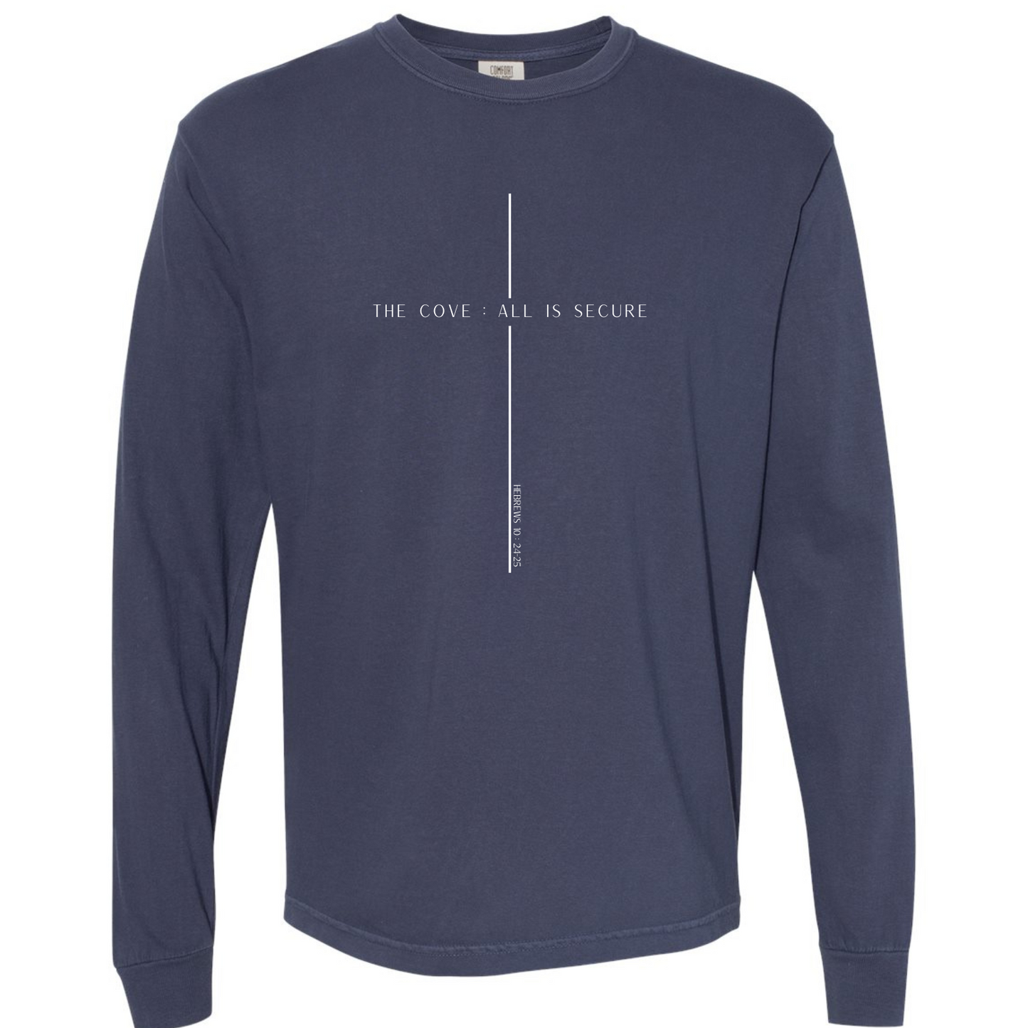 The Cove Comfort Color Navy Long Sleeve