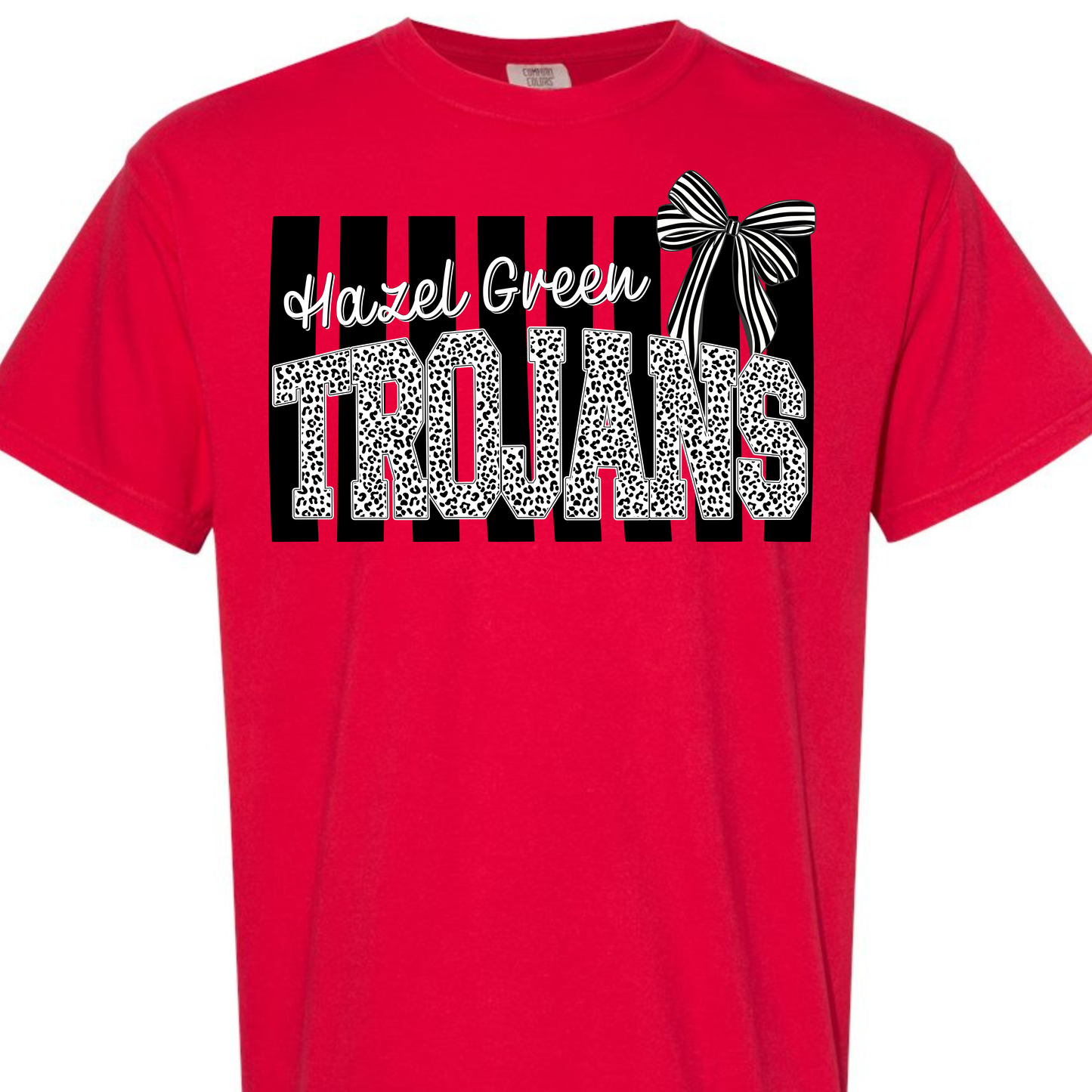 Hazel Green Trojans Preppy Stripe Adult