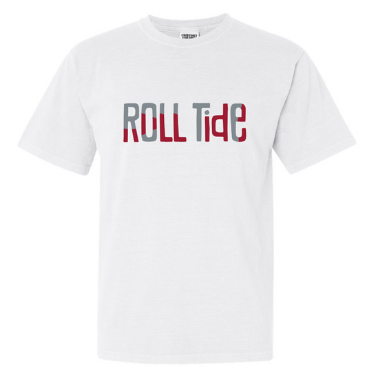Roll Tide - White Comfort Color Short Sleeve