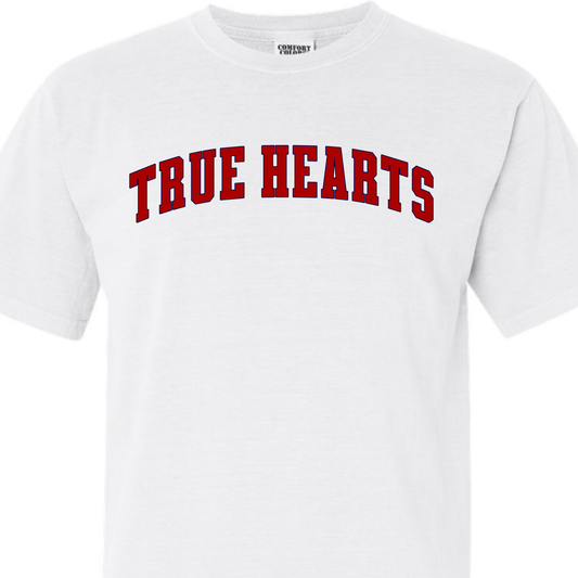 True Hearts Summer - Red Varsity Font