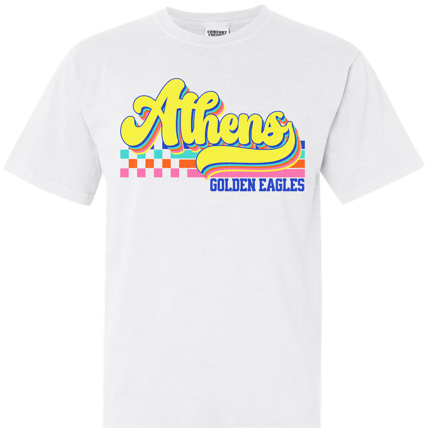 Athens Eagles Vibrant Checker Script - ADULT