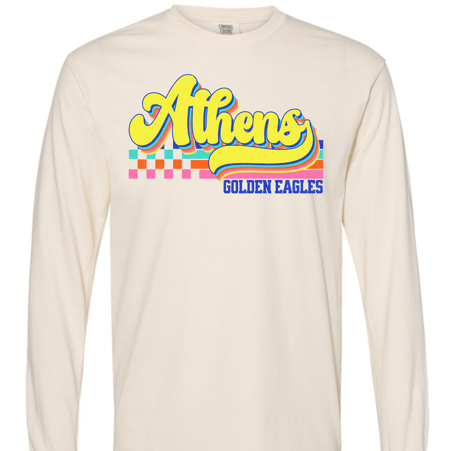 Athens Eagles Vibrant Checker Script - ADULT