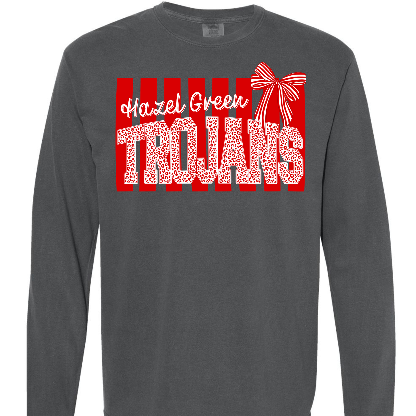 Hazel Green Trojans Preppy Stripe Adult