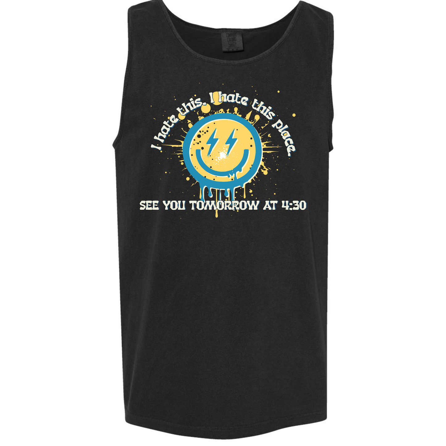 Burn Boot Camp Comfort Colors Black Tank 9360