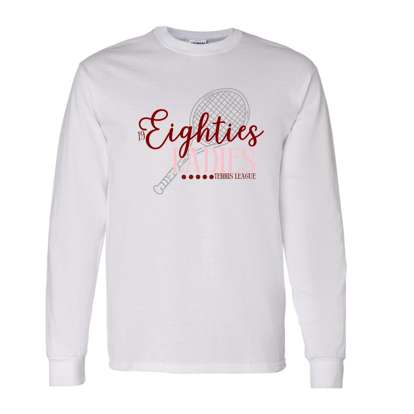 80's Ladies white Long Sleeve