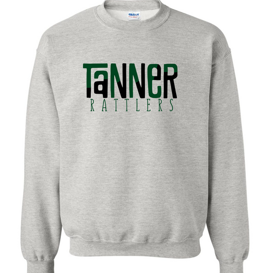 Tanner Color Block - Gildan Ash Gray Sweatshirt