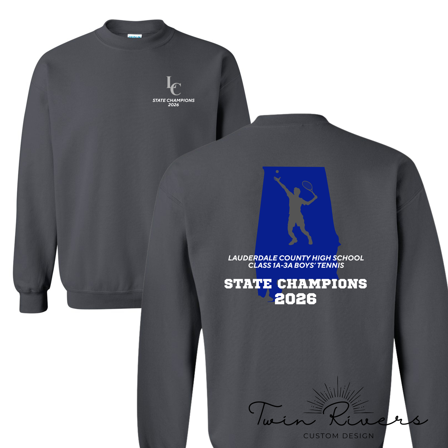 LC Boys' Tennis Champions - Blue State Design
