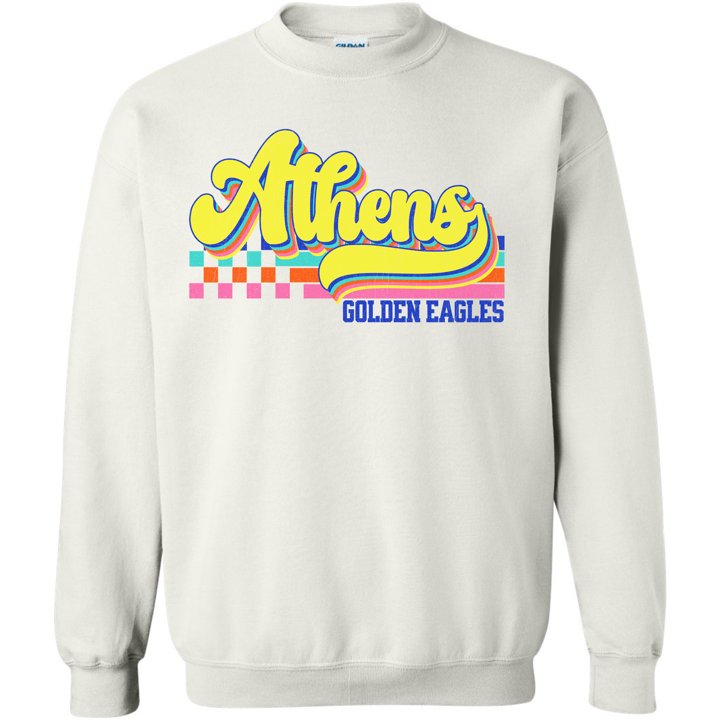 Athens Eagles Vibrant Checker Script - ADULT