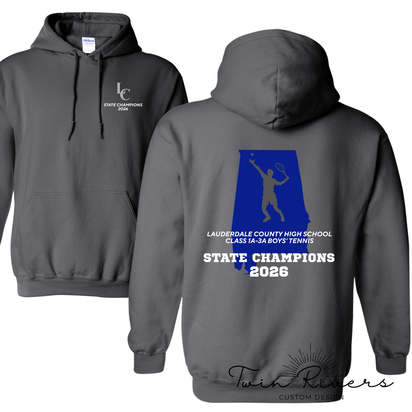 LC Boys' Tennis Champions - Blue State Design