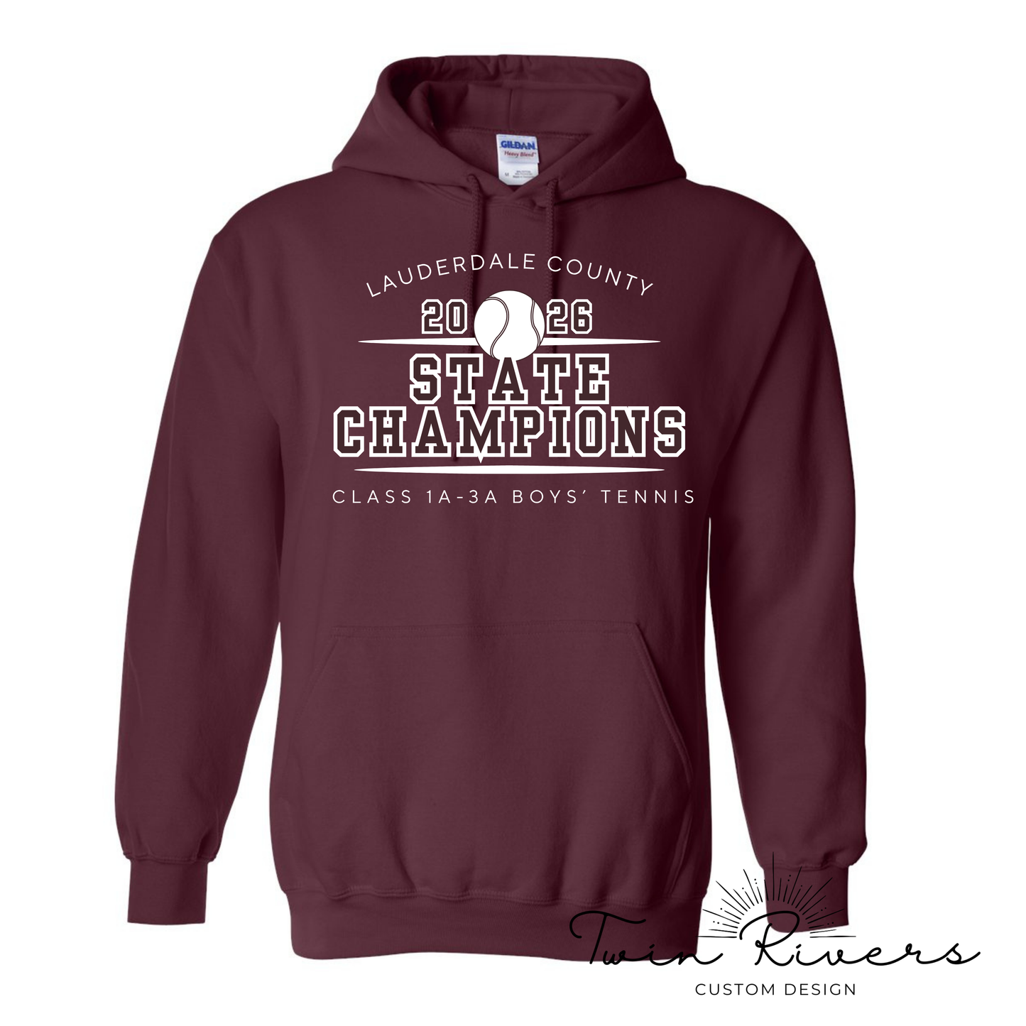 LC Boys' Tennis Champions - Maroon & White