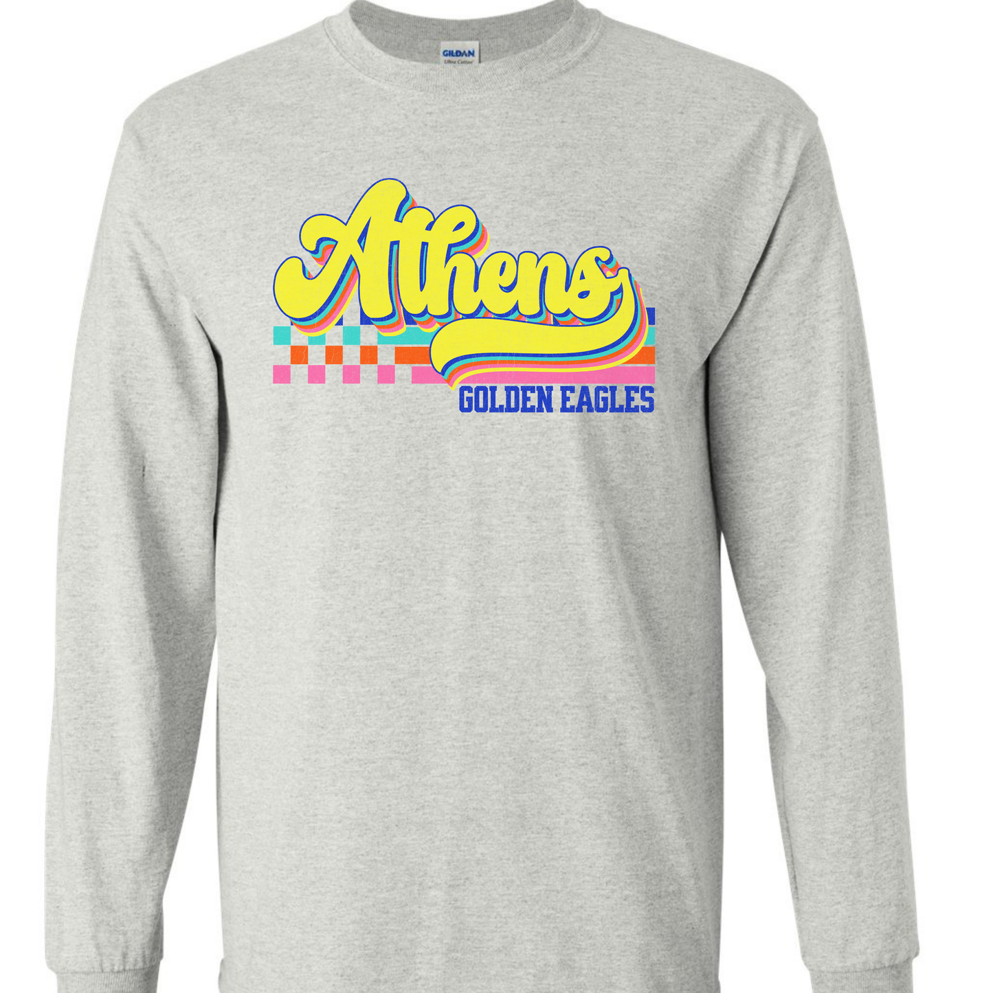 Athens Eagles Vibrant Checker Script - ADULT