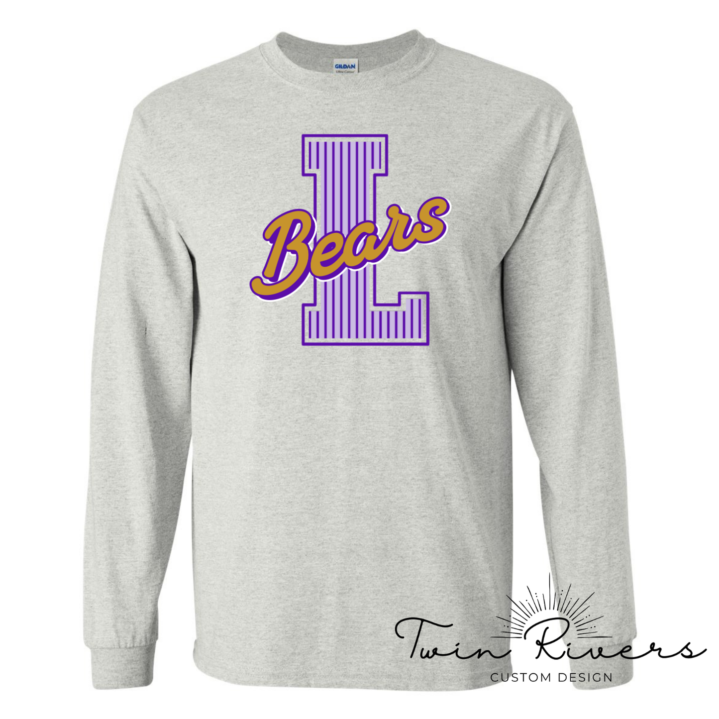 Lexington Golden Bears Striped Varsity Letter Long Sleeve