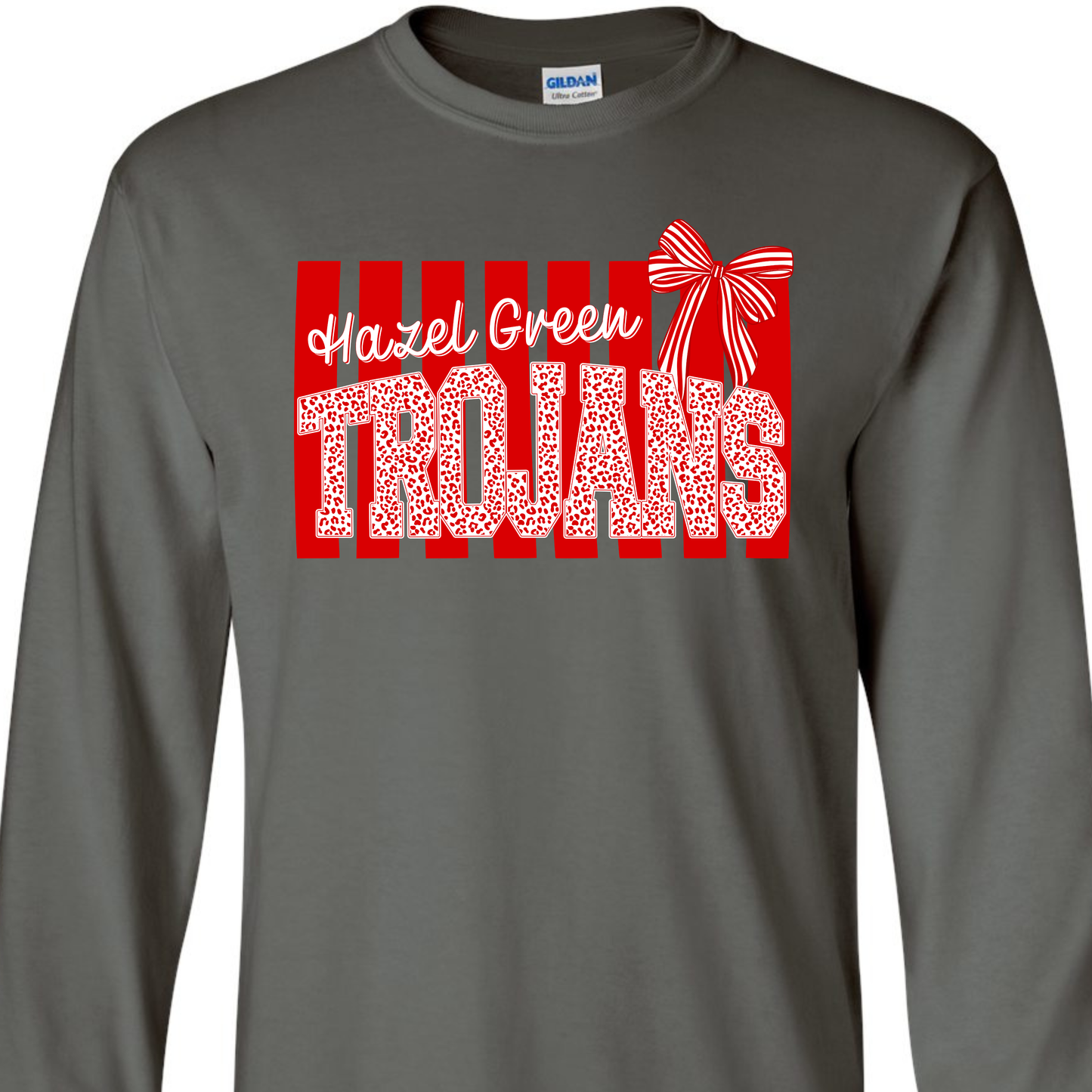Hazel Green Trojans Preppy Stripe Adult
