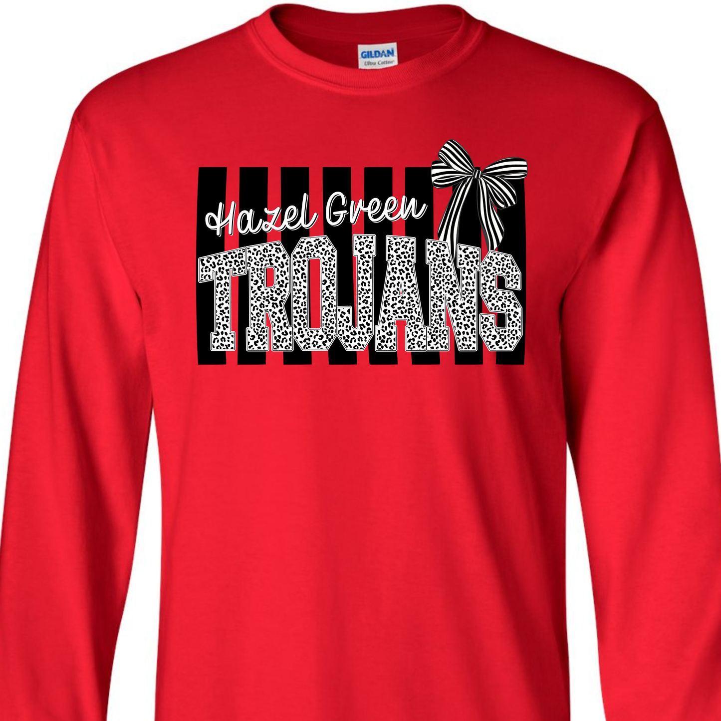 Hazel Green Trojans Preppy Stripe Adult